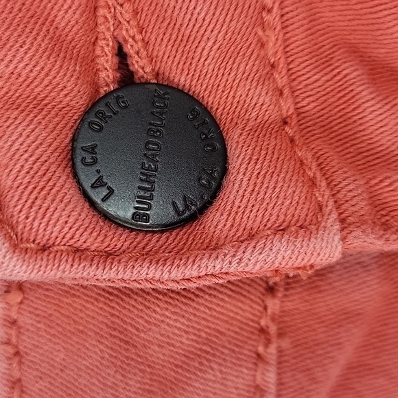 Bullhead Black Women's Coral/Red Denim Skinny Leggings Size 1 - Picture 13 of 13